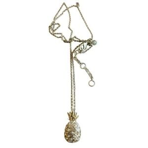 J. Crew Gold Pineapple Necklace